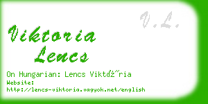 viktoria lencs business card